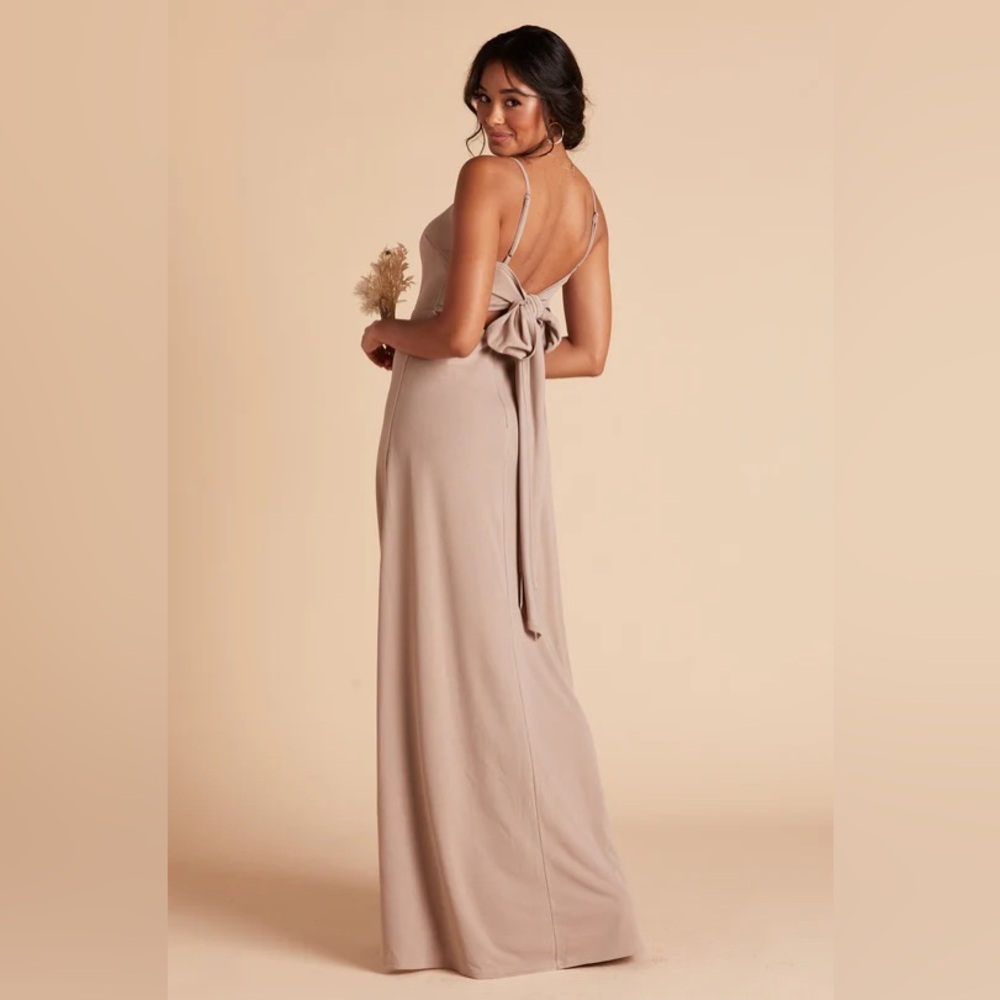 Birdy Grey Benny Crepe Dress in Taupe